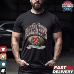 Tampa Bay Buccaneers Stoney Clover Lane x '47 Black Glitter Rocker Retro Tubular T Shirt