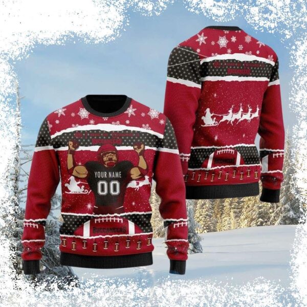 Show your Tampa Bay Buccaneers pride this holiday season with our custom ugly Christmas sweater! Get yours today and be the most festive fan at the game. - Image 1 - rugbyfanstore.com