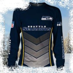 Score big this holiday season with this unique Seattle Seahawks Ugly Christmas Sweater. It's the perfect way to show your team spirit while spreading holiday cheer. Shop now and get ready to rock the - Image 1 - rugbyfanstore.com