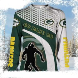 Abstract Geometric Patterned Green Bay Packers Ugly Christmas Sweater - available at - rugbyfanstore.com