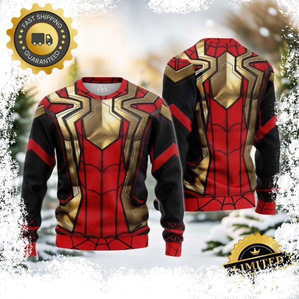 Amazing Spider Man 3D Ugly Sweater Jumper Ugly Christmas Sweater Gift For Holiday - available at - rugbyfanstore.com