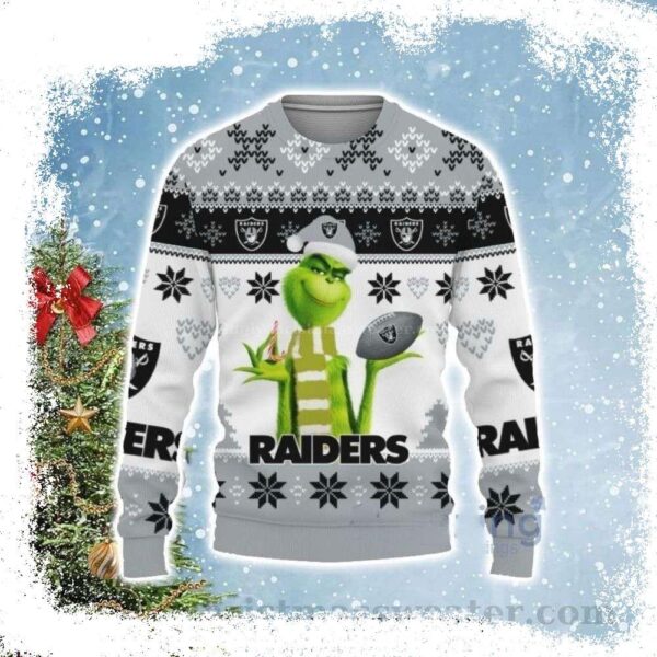 American Football Oakland Raiders Ugly Christmas Sweater - available at - rugbyfanstore.com