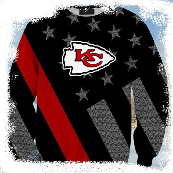 Celebrate Christmas With Kc Chiefs Logo Sweater – Unique Gift For Fans - available at - rugbyfanstore.com