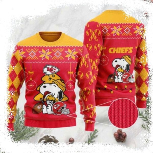 Charlie Brown Theme Kc Chiefs Ugly Sweater – Unique Gift For Fans - available at - rugbyfanstore.com