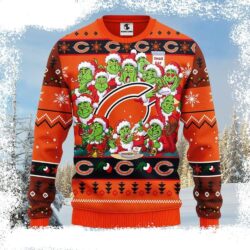 Chicago Bears Ugly Christmas Sweater – Logo Print - available at - rugbyfanstore.com