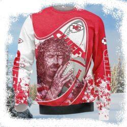 Chiefs Kingdom Blessings – Ugly Christmas Sweater With God Motifs - available at - rugbyfanstore.com