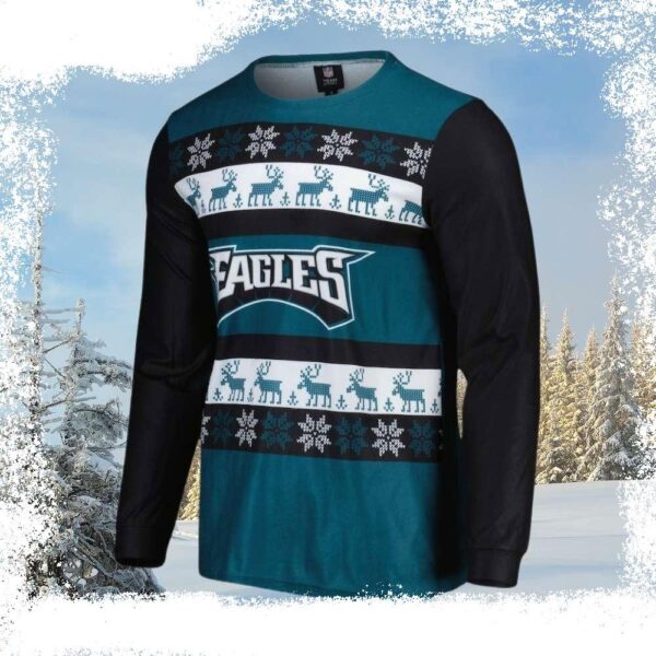 Chill And Cheer – Unique Philadelphia Eagles Ugly Sweater For Him - available at - rugbyfanstore.com