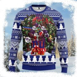 Christmas Tree Graphic Ny Giants Ugly Christmas Sweater - available at - rugbyfanstore.com