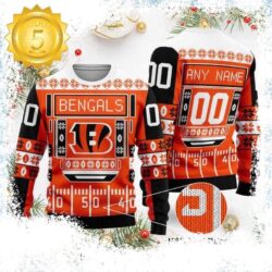 Cincinnati Bengals NFL Ugly Xmas Sweater - available at - rugbyfanstore.com