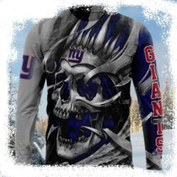 Cool Skull Graphic Art – Ny Giants Christmas Sweater - available at - rugbyfanstore.com