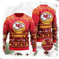 Cozy And Stylish – Kc Chiefs Santa Skulls Ugly Christmas Sweater - available at - rugbyfanstore.com