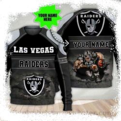 Custom Name Las Vegas Raiders Ulgy Sweater – Fun Gift Idea For Fan - available at - rugbyfanstore.com