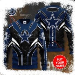 Dallas Cowboys Logo Inspired Ugly Christmas Sweater – Unique Gift For Cowboys Fans - available at - rugbyfanstore.com