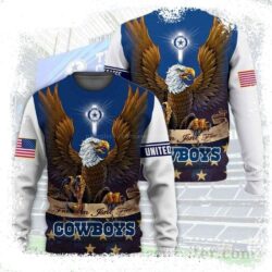 Dallas Cowboys One Nation Under God – Cowboys Ugly Sweater - available at - rugbyfanstore.com