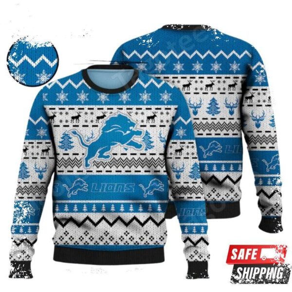 Detroit Lions Nfl Ugly Christmas Sweaters - available at - rugbyfanstore.com