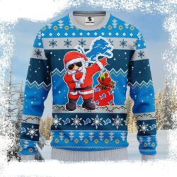 Detroit Lions Ugly Christmas Sweater – Dabbing Santa Claus Edition - available at - rugbyfanstore.com