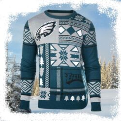 Eagles Fanfare – Unique Philadelphia Eagles All Over Print Ugly Sweater - available at - rugbyfanstore.com