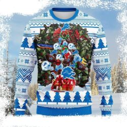 Embrace The Season With Detroit Lions Ugly Sweater – Christmas Tree Design - available at - rugbyfanstore.com