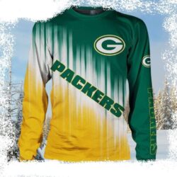 Festive NFL Green Bay Packers Logo Christmas Sweater For Fan - available at - rugbyfanstore.com