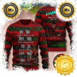 Freddy Krueger Come For You Nightmare On Elm’s Street Ugly Christmas Sweater Gift For Holiday - available at - rugbyfanstore.com