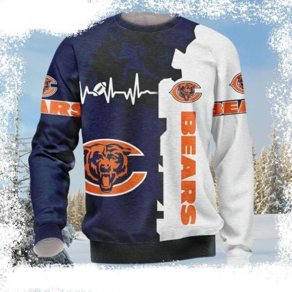 Get Ready For Christmas – Chicago Bears Ugly Christmas Sweater - available at - rugbyfanstore.com