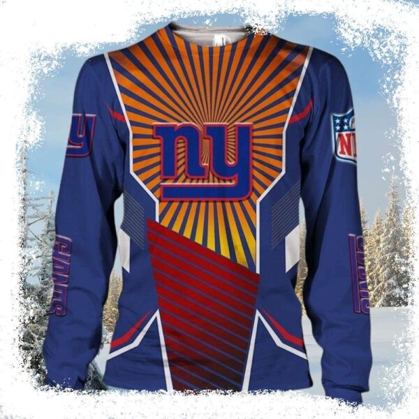 Get Wrapped Up In The Festive Spirit – Ny Giants Ugly Christmas Sweater - available at - rugbyfanstore.com