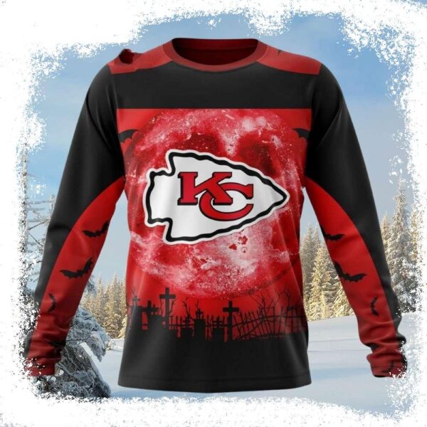 Gifts For Kc Chiefs Fans – Halloween Night Ugly Christmas Sweater - available at - rugbyfanstore.com