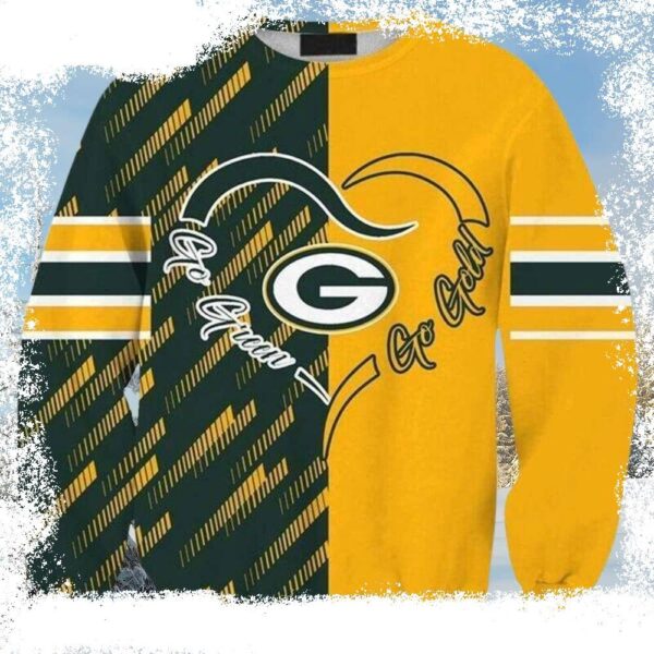 Go Green Go Gold – NFL Green Bay Packers Ugly Christmas Sweater - available at - rugbyfanstore.com