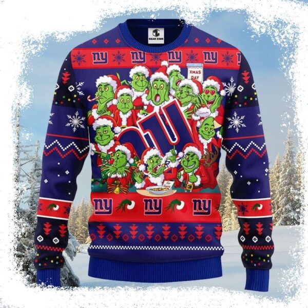 Graphic 12 Grinch Xmas Day Ny Giants Ugly Christmas Sweater - available at - rugbyfanstore.com