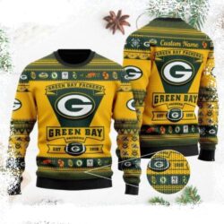 Green Bay Packers Est 1919 – NFL Football Team Logo Ugly Christmas Sweater - available at - rugbyfanstore.com