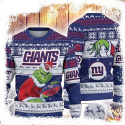 Grinch Graphics Design New York Giants Ugly Sweater - available at - rugbyfanstore.com