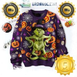 Grinch Who Steals The Halloween Night Ugly Christmas Sweater Gift For Holiday - available at - rugbyfanstore.com