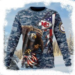 Honoring Our Navy Veterans – Kc Chiefs Ugly Christmas Sweater - available at - rugbyfanstore.com