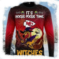 It’s Hocus Pocus Time Witches – Kc Chiefs Ugly Christmas Sweater - available at - rugbyfanstore.com