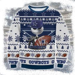 Jack Nightmare Before Christmas – Dallas Cowboys Ugly Christmas Sweater - available at - rugbyfanstore.com