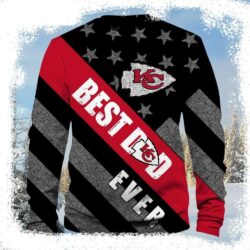 Kansas City Chiefs Best Dad Ever Ugly Christmas Sweater - available at - rugbyfanstore.com