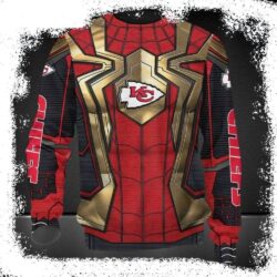 Kansas City Chiefs Red Spider Man Ugly Sweater Unique Gift For Fans - available at - rugbyfanstore.com