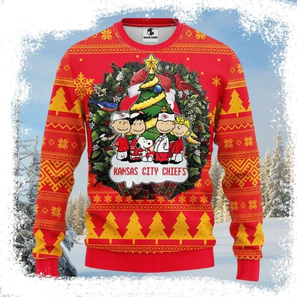 Kansas City Chiefs Snoopy Dog Holiday Sweater – Unique Gift For Fans - available at - rugbyfanstore.com