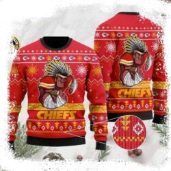 Kansas City Chiefs Ugly Christmas Sweater – Red Special Edition - available at - rugbyfanstore.com