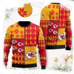 Kc Chiefs Fans Winter Wonderland – Snowflake And Christmas Tree Ugly Sweater - available at - rugbyfanstore.com