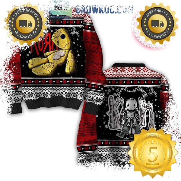 Korn True Rock Falling Away From Me Ugly Christmas Sweater Gift For Holiday - available at - rugbyfanstore.com