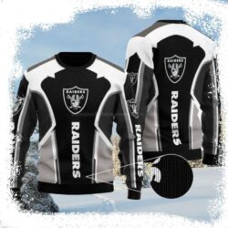 Las Vegas Raiders Logo Print Ugly Christmas Sweater – Have for Fans - available at - rugbyfanstore.com