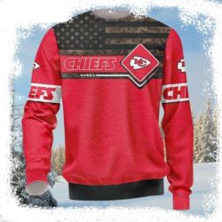 Limited Edition Chiefs Kingdom American Flag Sweater – Unique Gift For Fans - available at - rugbyfanstore.com