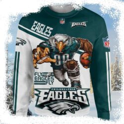 Mascot Philadelphia Eagles Ugly Christmas Sweater – Gifts for Die - available at - rugbyfanstore.com