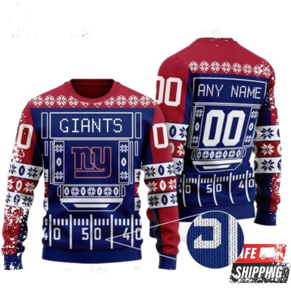 New Personalized New York Giants Nfl Ugly Christmas Sweaters - available at - rugbyfanstore.com