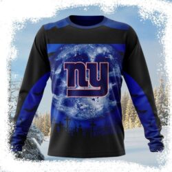 New York Giants Halloween Moon Night Christmas Sweater – Hauntingly Fun - available at - rugbyfanstore.com