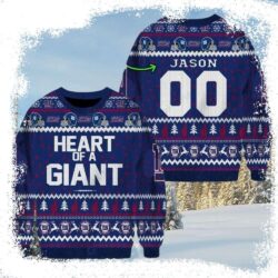 New York Giants Ugly Sweater – Heart Of Giant Edition - available at - rugbyfanstore.com