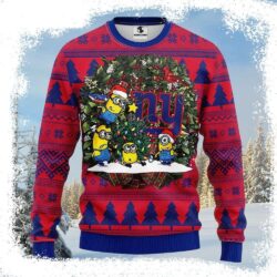 New York Giants Ugly Sweater – Minion Christmas Edition - available at - rugbyfanstore.com