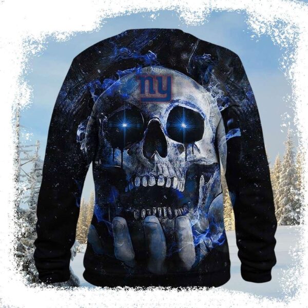 New York Giants Ugly Xmas Sweater – Skull Edition Unique Gift For Fans - available at - rugbyfanstore.com