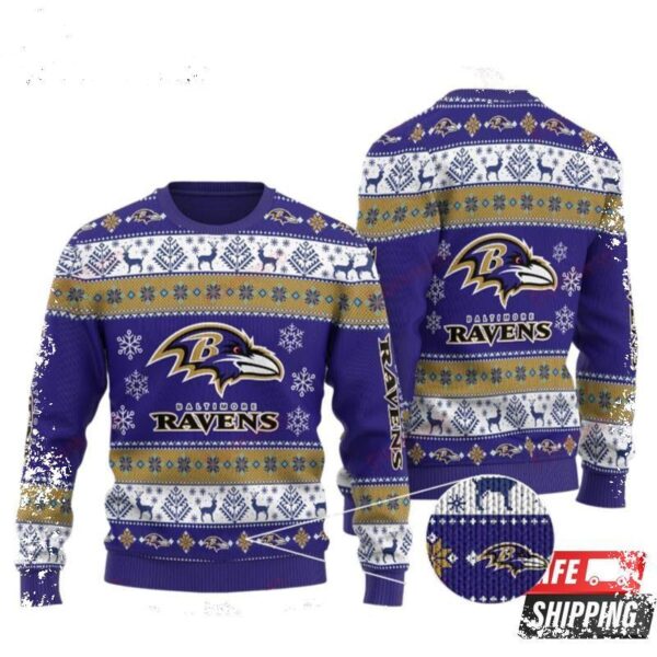 Nfl Baltimore Ravens Christmas Tradition Ugly Christmas Sweaters - available at - rugbyfanstore.com